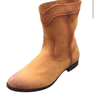 FRYE Cognac Cara Roper Mid Calf Boots Sz 9